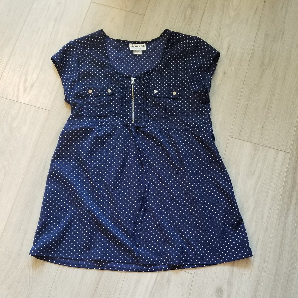 Polka dot maternity top